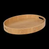 Ygo Dienblad STRAPHI Ovaal Hout Naturel| Tafelaccessoires