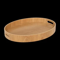 Ygo Dienblad STRAPHI Ovaal Hout Naturel| Tafelaccessoires