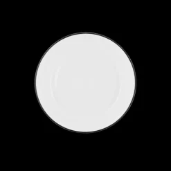 Ygo Diep Bord SEPS Wit/Rand Zwart| Servies