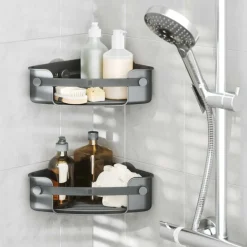 Ygo Doucherek FLEX GEL-LOCK Hoek Zwart| Bad- & Doucheaccessoires