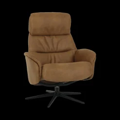 Ygo Draaifauteuil AGOSTINO Cognac| Fauteuils