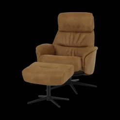 Ygo Draaifauteuil AGOSTINO Cognac| Fauteuils