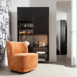 Ygo Draaifauteuil AMALIA Blossom Velvet| Fauteuils