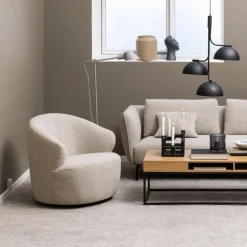 Ygo Draaifauteuil HARALD Monza Beige| Fauteuils