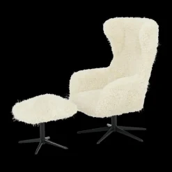 Ygo Draaifauteuil SEBASTIAN Doodle Cream| Fauteuils