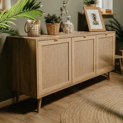 Ygo Dressoir EIVISSA Sonoma Eik/Riet B150| Dressoirs