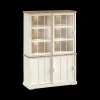 Ygo Dressoir met Opzetkast TOLUCA Lariks/Old Teak B144| Vitrinekasten