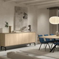 Ygo Dressoir NESTOR Eik/Zwart B215| Dressoirs