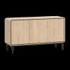 Ygo Dressoir NESTOR Eik/Zwart B163| Dressoirs