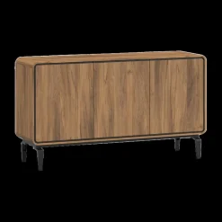 Ygo Dressoir NESTOR Walnoot/Zwart B163| Dressoirs