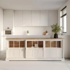 Ygo Dressoir TOLUCA Lariks/Old Teak met Glas B233| Dressoirs