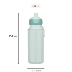Ygo Drinkfles CAMPUS Pop-up 400ml Cool Mint| Lunchboxes & Drinkbussen|To Go