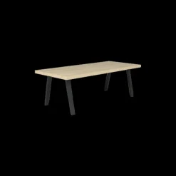 Ygo Eetkamer TEODOR: Dressoir + Vitrinekast + Eettafel ABBEY 230x100 + 4x stoelen ALECIO Pearl| Woon- En Eetkamers