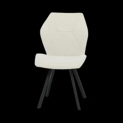 Ygo Eetkamer TEODOR: Dressoir + Vitrinekast + Eettafel ABBEY 230x100 + 4x stoelen ALECIO Pearl| Woon- En Eetkamers