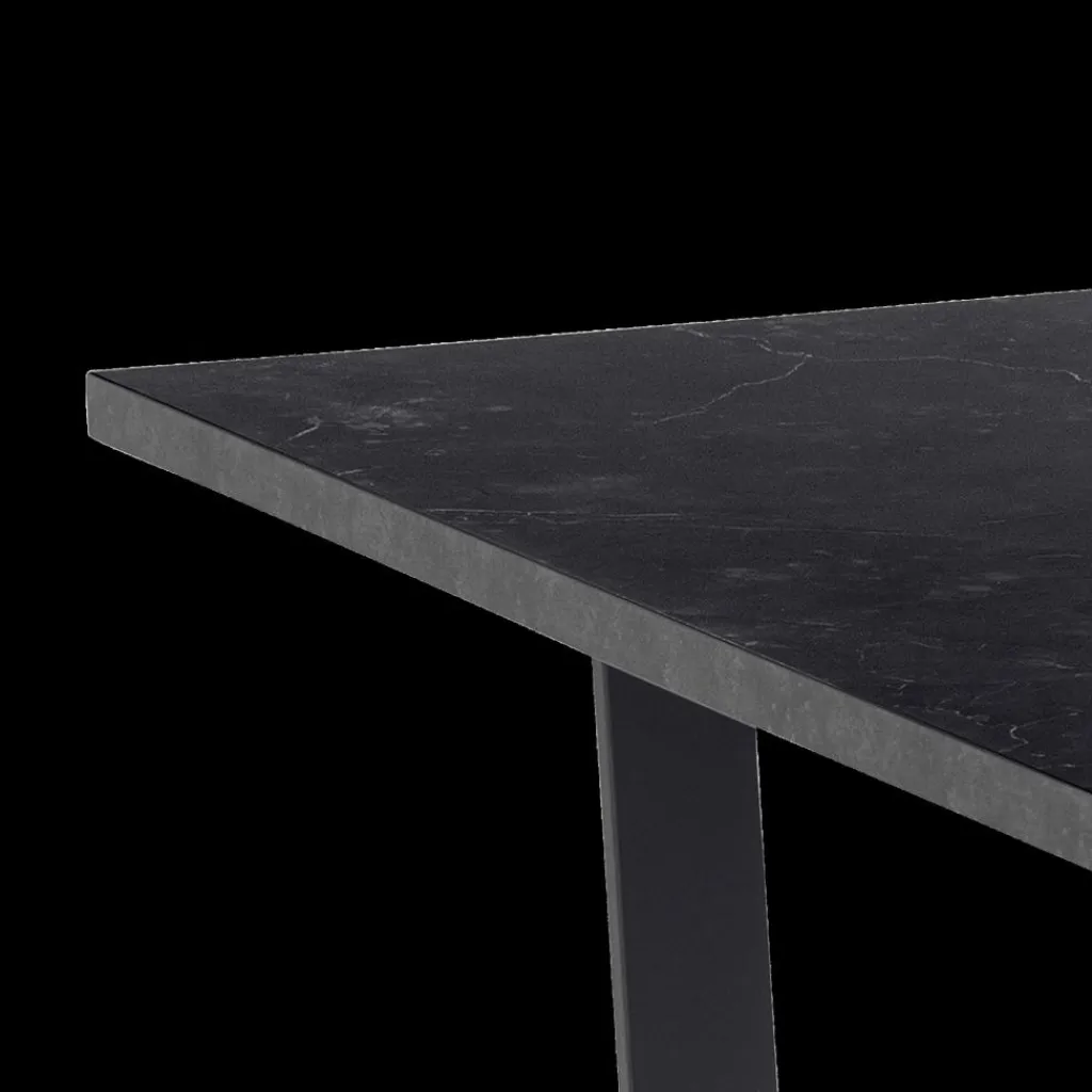 Ygo Eettafel ADAM Marble Black 160x90| Eettafels