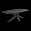 Ygo Eettafel ARTEGO Ovaal 230x120 Spinpoot Zwart| Eettafels