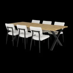 Ygo Eettafel BRISTOL 1 Natural Oil 280x100| Eettafels