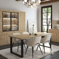 Ygo Eettafel CASTELLO Lichte Eik 180x98| Eettafels