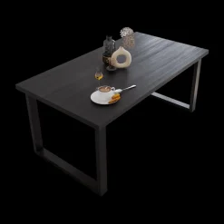 Ygo Eettafel CASTELLO Zwarte Eik 180x98| Eettafels