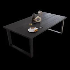 Ygo Eettafel CASTELLO Zwarte Eik 210x98| Eettafels