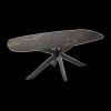 Ygo Eettafel DELANO Deens Ovaal 180x90 Keramiek Zwart| Eettafels