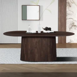 Ygo Eettafel DOMINGO Mango Donkerbruin 230x110| Eettafels