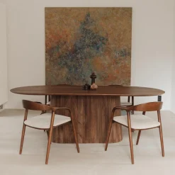 Ygo Eettafel DOMINGO Mango Lichtbruin 200x100| Eettafels