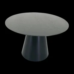Ygo Eettafel FERMO Ø120 Fineer Zwart| Eettafels
