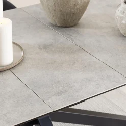 Ygo Eettafel FERRIS Keramiek Grijs 200/240x100| Eettafels