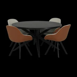 Ygo Eettafel FIONA Old Piano Ø130| Eettafels