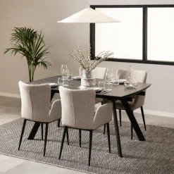Ygo Eettafel HEDVIG Keramiek Verlengbaar 160/240x97| Eettafels
