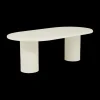 Ygo Eettafel ITHAKA Ovaal 220x110 Microcement Kolompoot| Eettafels