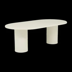 Ygo Eettafel ITHAKA Ovaal 220x110 Microcement Kolompoot| Eettafels