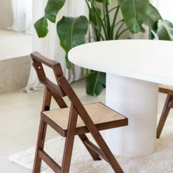 Ygo Eettafel ITHAKA Ovaal 220x110 Microcement Kolompoot| Eettafels