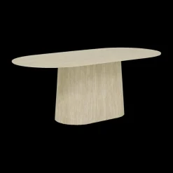 Ygo Eettafel KINGSTON Ovaal 200x100 Travertin Steen| Eettafels