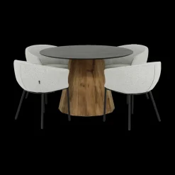 Ygo Eettafel LARISA Recycled Pine Ø120| Eettafels