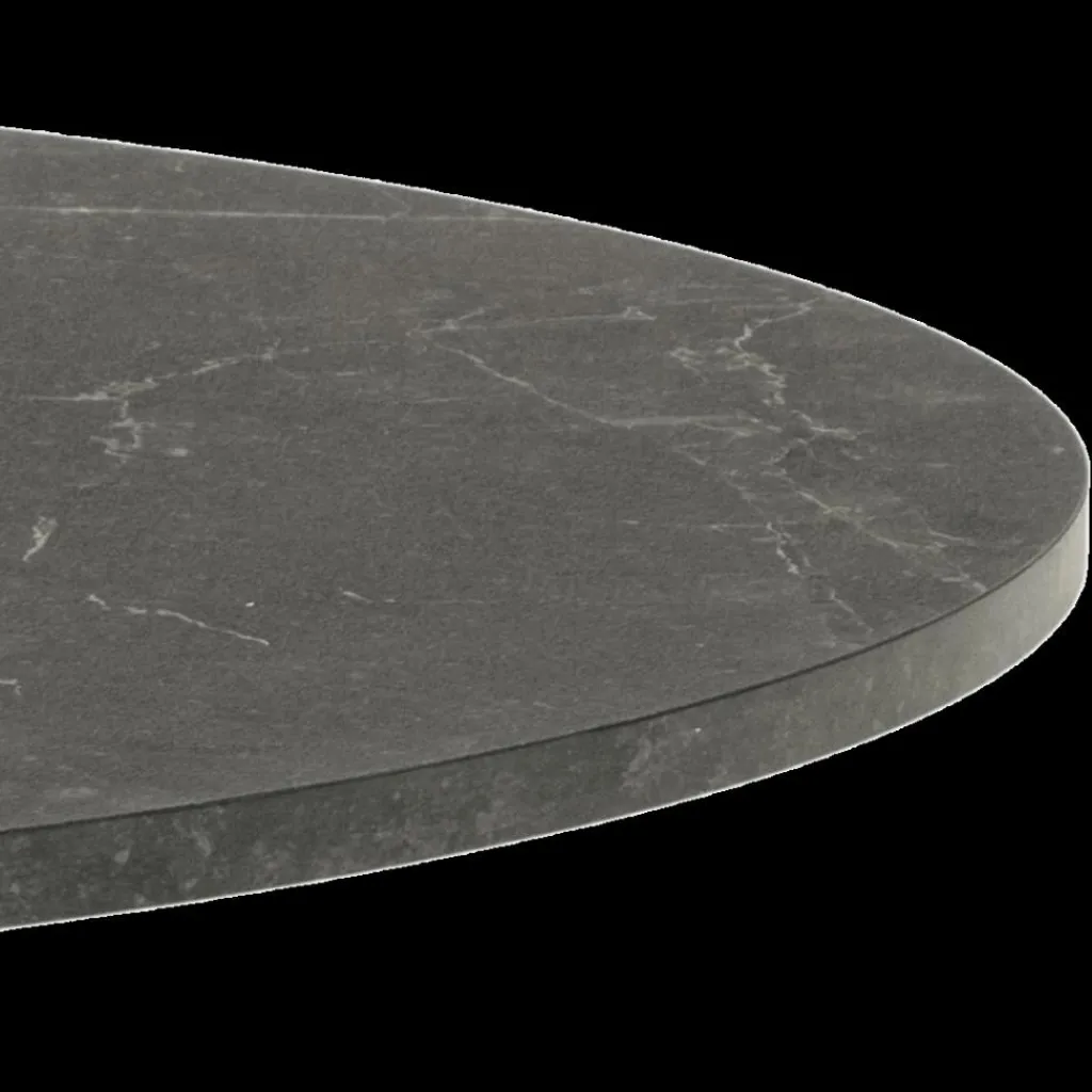Ygo Eettafel LUTOR Marble Black Ø110| Eettafels