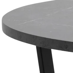 Ygo Eettafel MAITE Marble Black Ø110cm| Eettafels