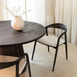 Ygo Eettafel MARANZA Ø130 Mangohout Bruin| Eettafels