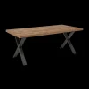 Ygo Eettafel met X-poot ABBEY Tropix 200x100| Eettafels