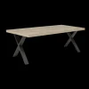 Ygo Eettafel met X-poot ABBEY Canyon Oak 200x100| Eettafels