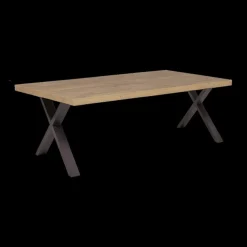 Ygo Eettafel met X-poot ABBEY Scarlet Oak 200x100| Eettafels