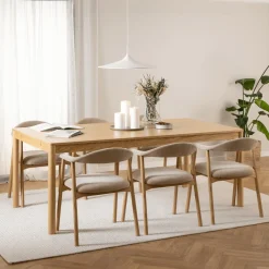Ygo Eettafel PERNILLA Eikfineer 200x100| Eettafels