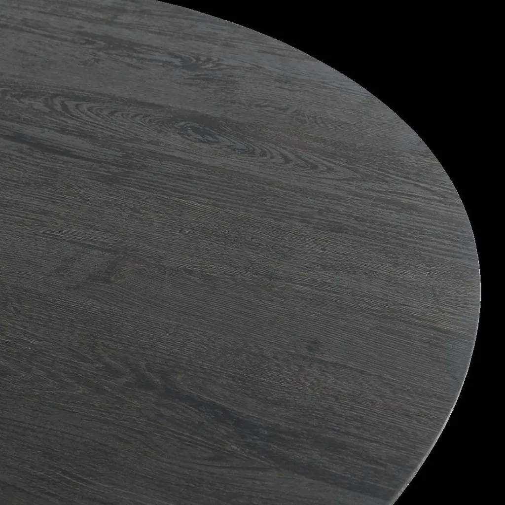 Ygo Eettafel PORTO Decor Donkerbruin Ø120| Eettafels