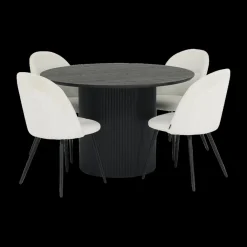 Ygo Eettafel PORTO Decor Donkerbruin Ø120| Eettafels