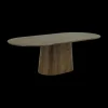 Ygo Eettafel SANTOSH Ovaal 230x110 Mango Walnoot| Eettafels