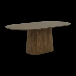 Ygo Eettafel SUNDAR Ovaal 200x110 Mango Donkerbruin| Eettafels