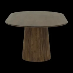 Ygo Eettafel SUNDAR Ovaal 200x110 Mango Donkerbruin| Eettafels