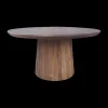 Ygo Eettafel SUNDAR Rond Ø130 Mango Donkerbruin| Eettafels