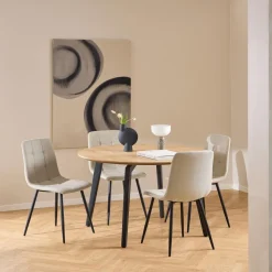 Ygo Eettafel TARIK Ø120 Decor Eik| Eettafels